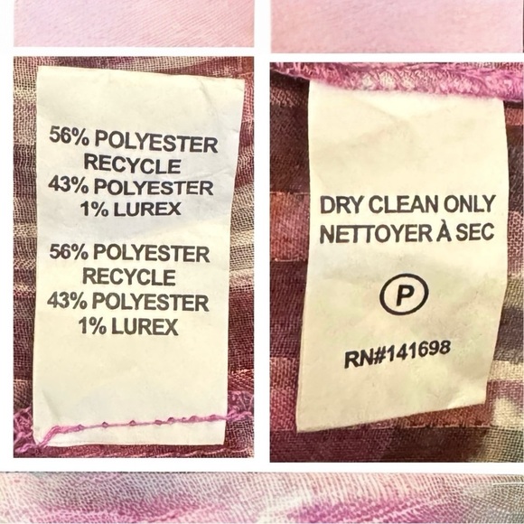 RAMY BROOK Vance Balloon Sleeve Semi Sheer Metallic Button Down Blouse Top Small - Picture 9 of 10